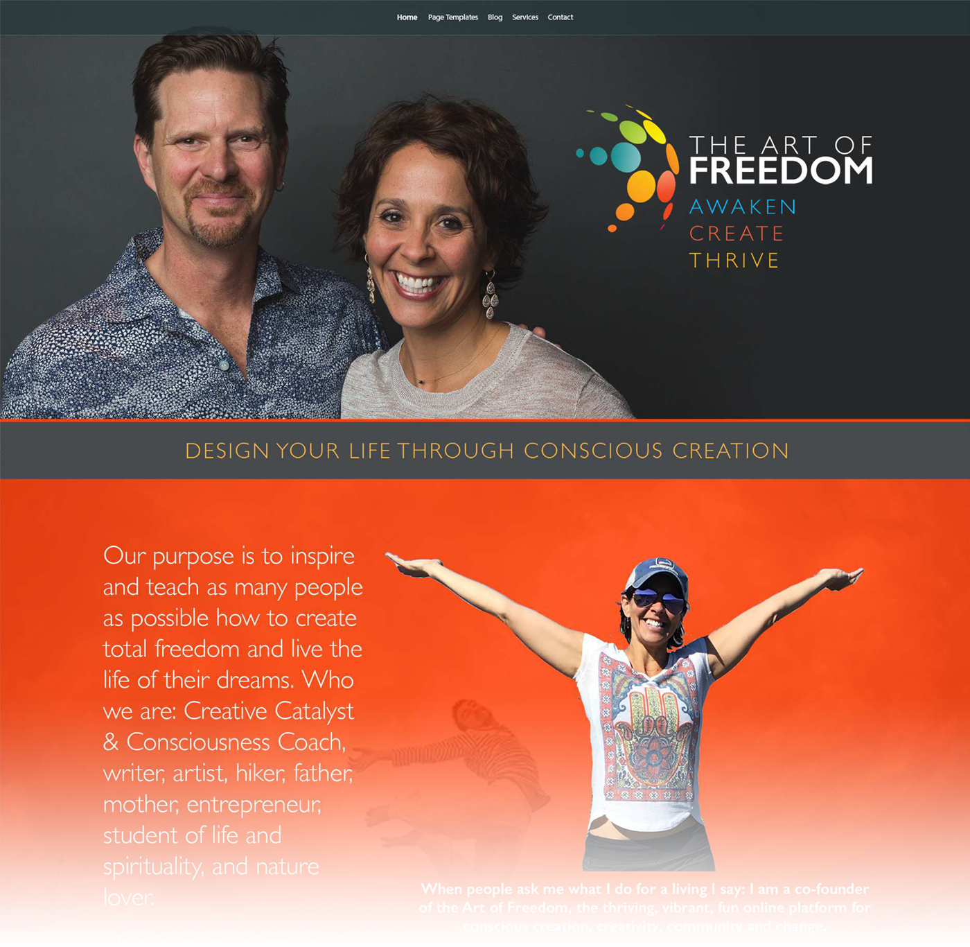 The Art of Freedom Homepage Demo